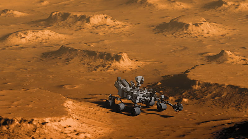 Mars rover, Curiosity, Mars, open space, HD wallpaper