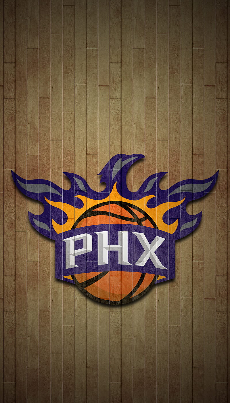 Phoenix Suns, phoenix, suns, wood, nba, basketball, phx, HD phone wallpaper