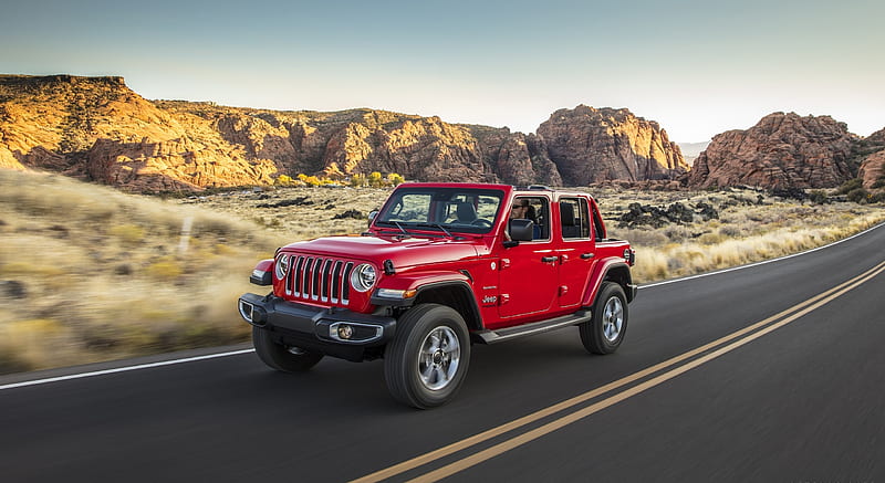 2020 Jeep Wrangler Sahara EcoDiesel - Front Three-Quarter, car, HD ...