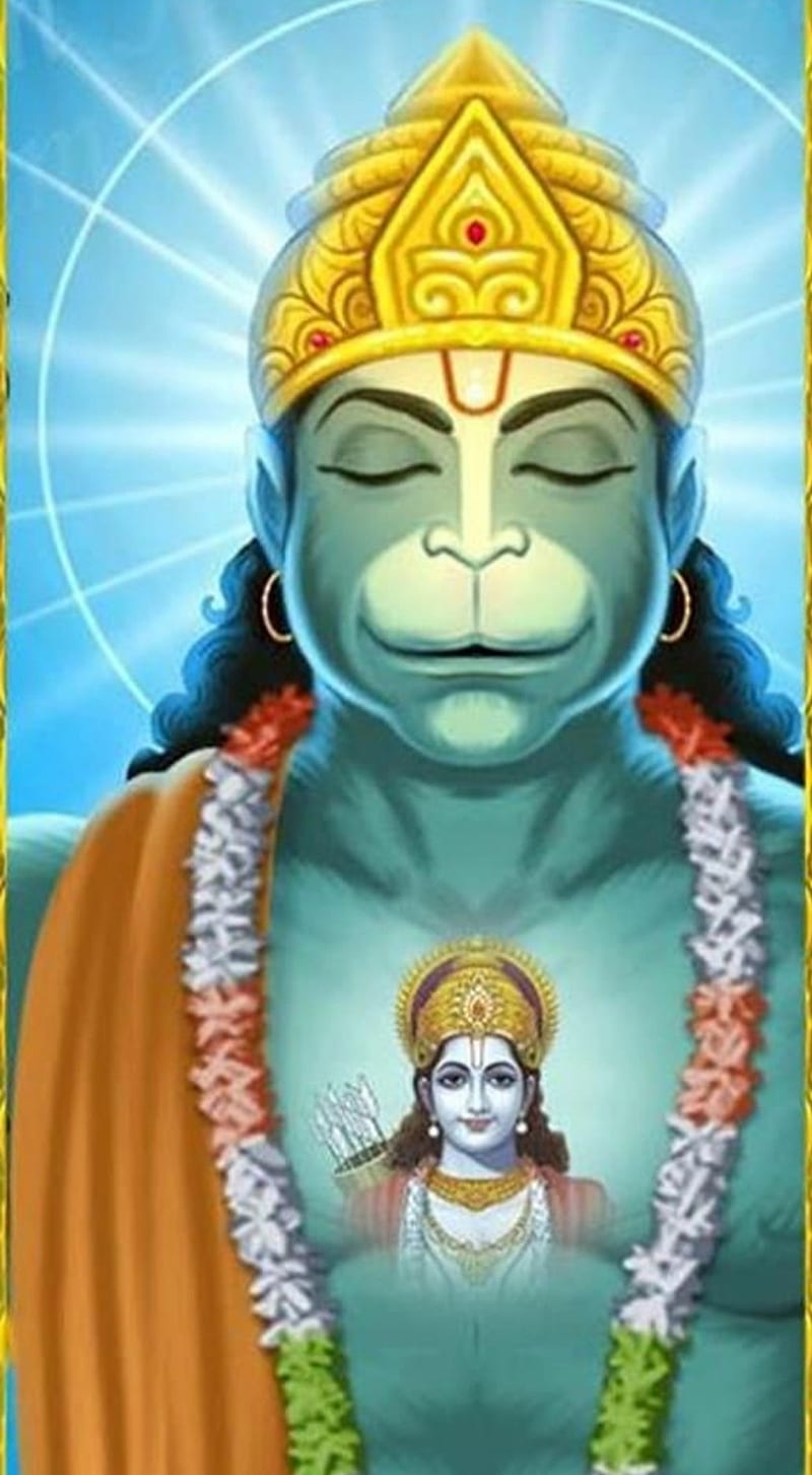 Hanuman, jai, ram, sri, HD phone wallpaper