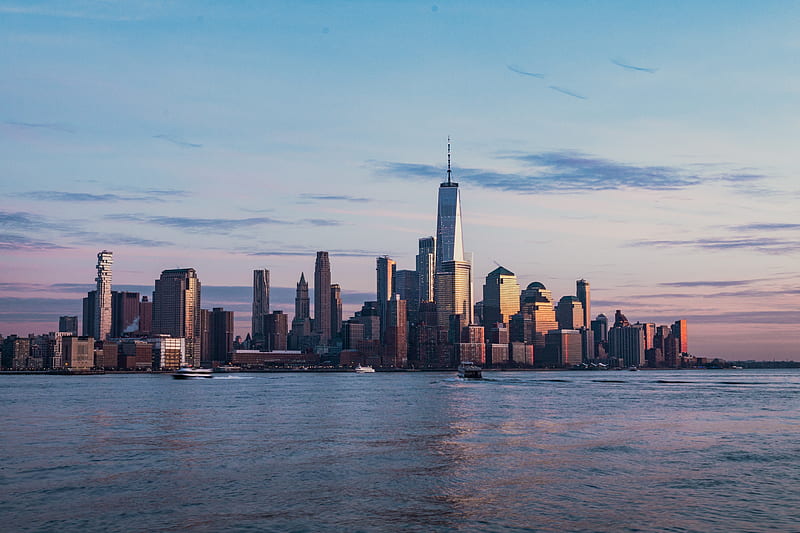 buildings near body of water landscape graphy, HD wallpaper