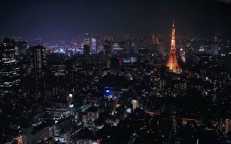 night, tokyo, japan, japan, night, tower, tokyo, HD wallpaper
