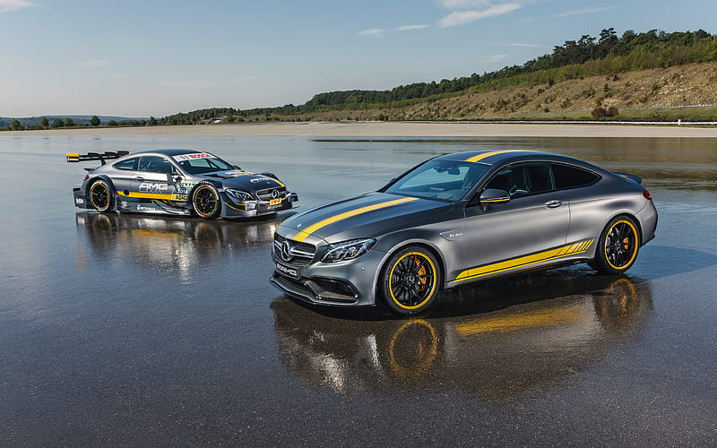 Mercedes-AMG C63S, Edition 1, Mercedes C-Class coupe racing cars, tuning, German cars, Mercedes, HD wallpaper