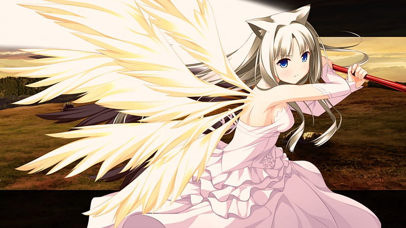 Beauty Angel Lize, Beauty Old Sister, Game, Angel, New, Anime, Girl, Sister, Wall, Engless Dungeon, HD wallpaper