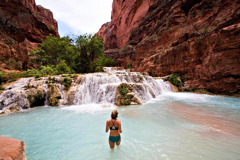 Beaver Falls Arizona USA, America, States, Nature, United, Beaver, Waterfalls, Arizona, Falls, Of, HD wallpaper