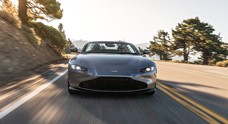 2021 Aston Martin Vantage Roadster (Color: Spirit Silver; US-Spec) - Front , car, HD wallpaper 2021 Aston Martin Vantage Roadster (Color: Spirit Silver; US-Spec) - Front , car, HD wallpaper