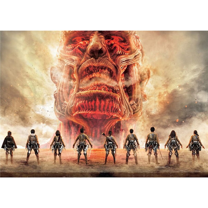 Diamond Painting Attack on Titan Posters Japanese Anime full square diy Diamond Embroidery Mosaic Cross stitch Decoration, attack on titan movie, HD phone wallpaper