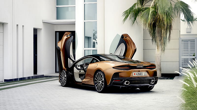 2019 McLaren GT Supercar Open Doors Ultra, carros, Supercars, bonito, Amazing, Auto, Luxury, sportscar, Vehicle, HD wallpaper