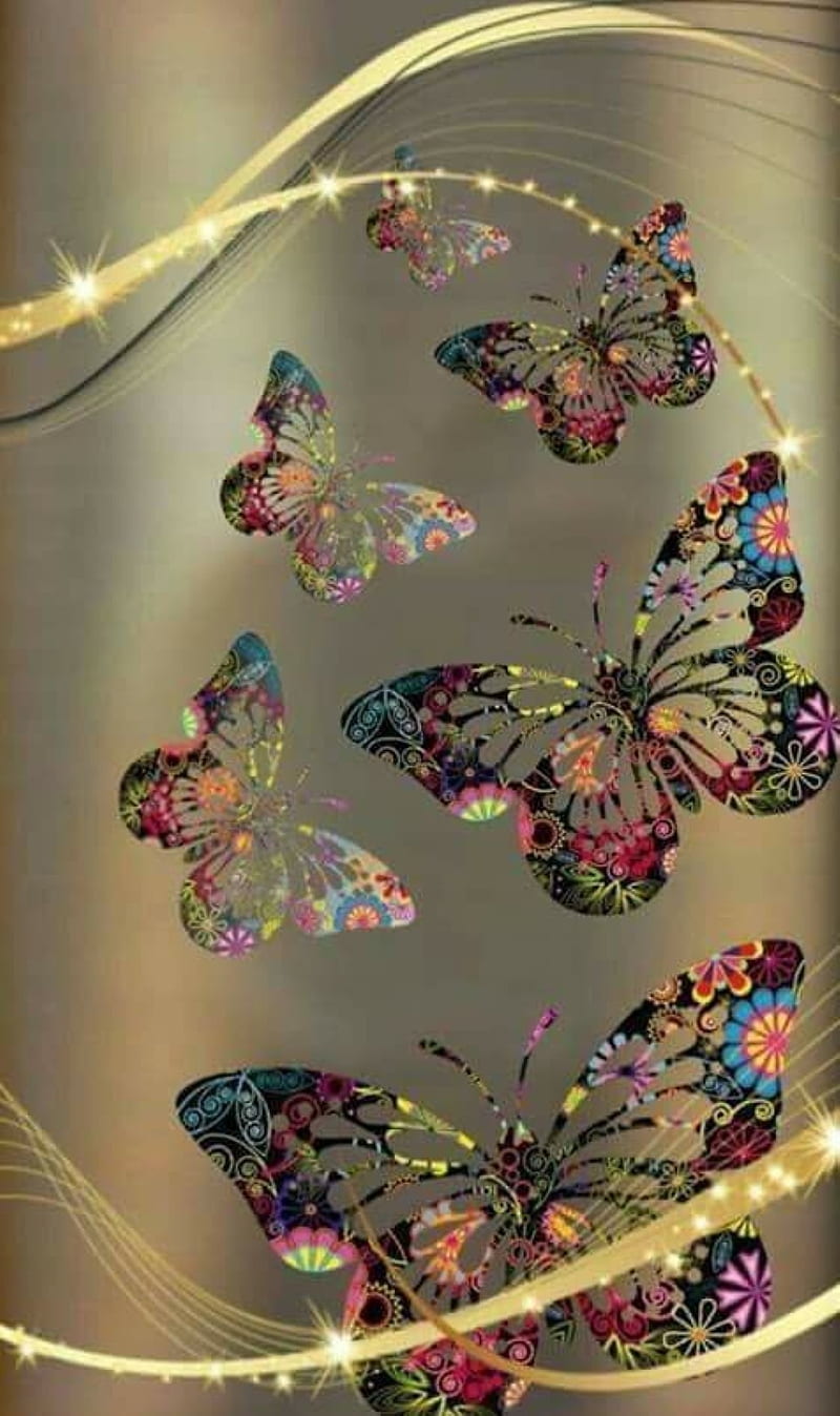 butterflies, stylish, HD phone wallpaper