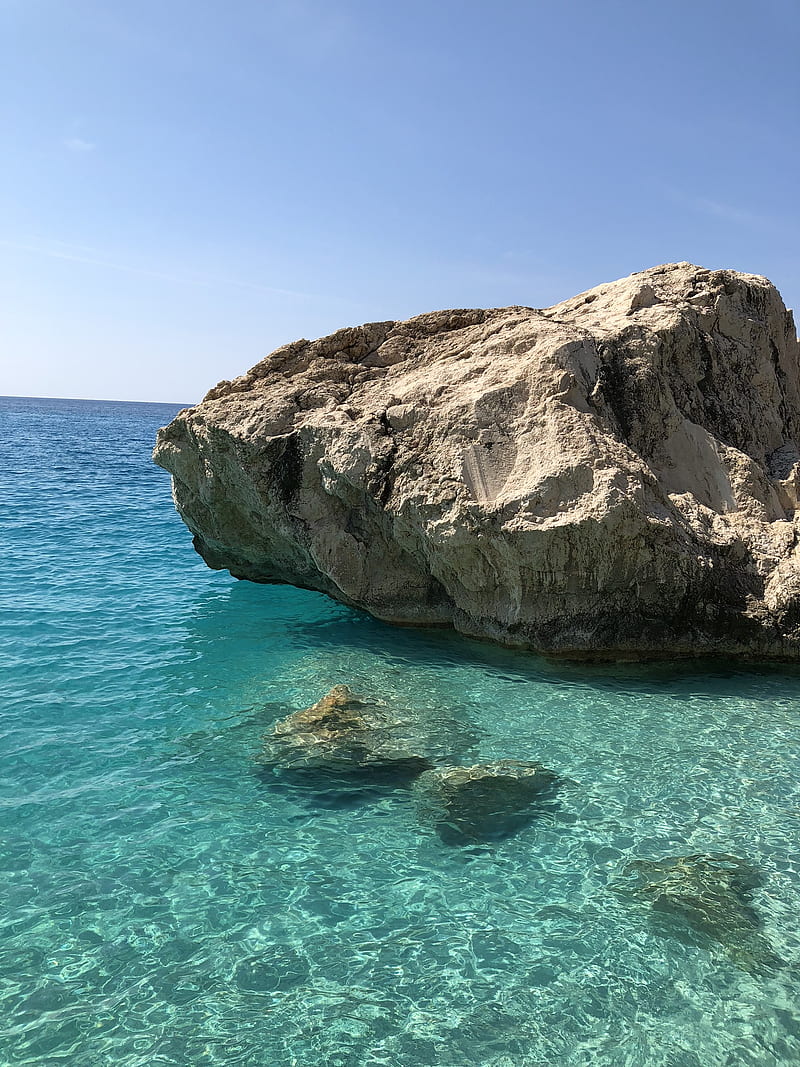 Summer Greece, green, island, islands, paradise, sea, sun, tropical, water, HD phone wallpaper