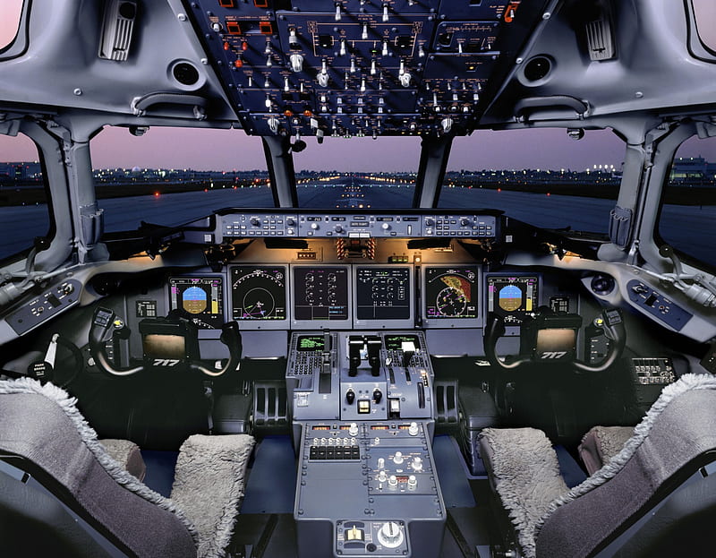 Boeing 717 Flight Deck, Boeing 717, Airliner, Commercial, Flight Deck, HD wallpaper