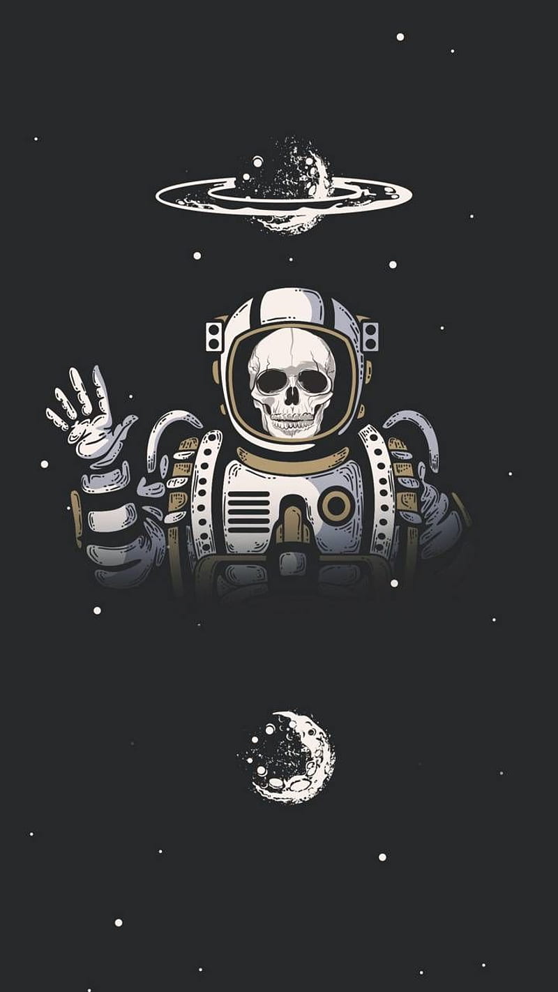 Space Skeleton by Imperfectress - 32 now. Browse millions. Astronaut , Skull , Skeletons aesthetic, Cool Cartoon Space, HD phone wallpaper