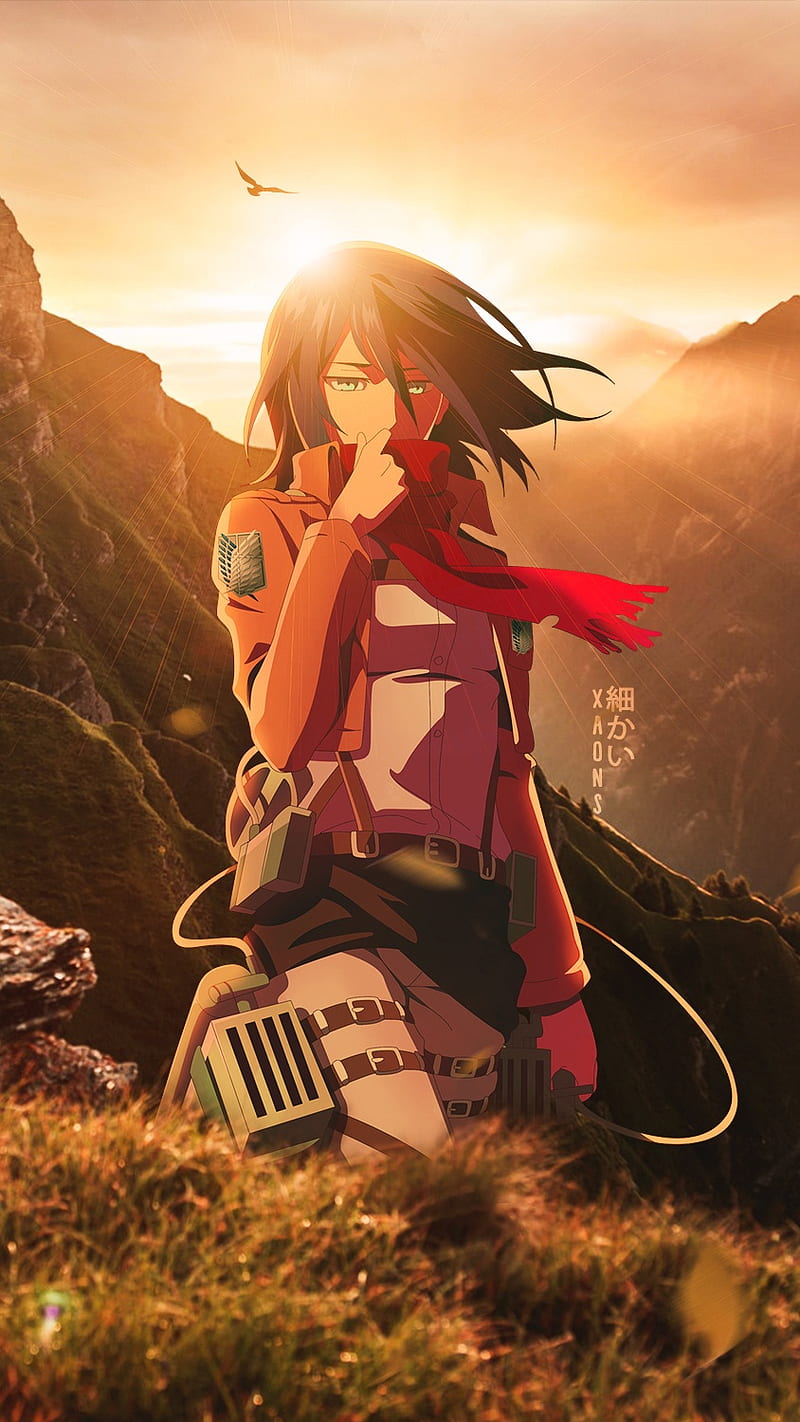 Athah Designs Anime Attack On Titan Mikasa Ackerman 1319 inches Wall  Poster Matte Finish  Amazonin