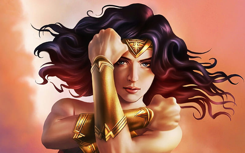 Wonder Woman, DC Comics, Diana Prince, Girl, Superhero, HD wallpaper