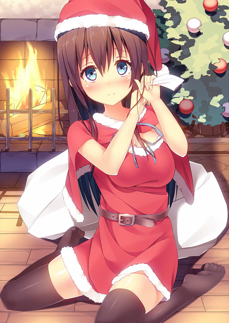 Amazon.com: iPhone 14 Pro Cute Kawaii Anime Santa Christmas Snow Sakura  Season Case : Cell Phones & Accessories
