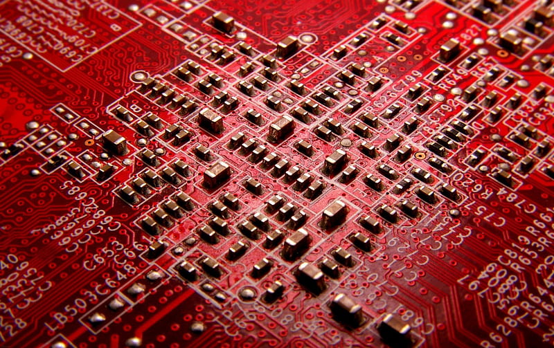 Computer Chip, microchip, chip, circuitry, motherboard, HD wallpaper