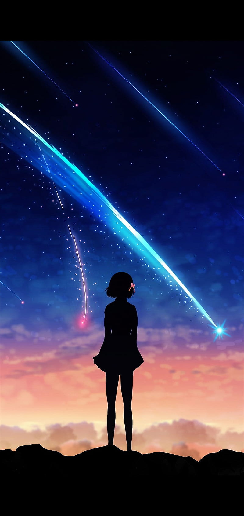 your name, anime, love, nature, sky, space, stars, HD phone wallpaper
