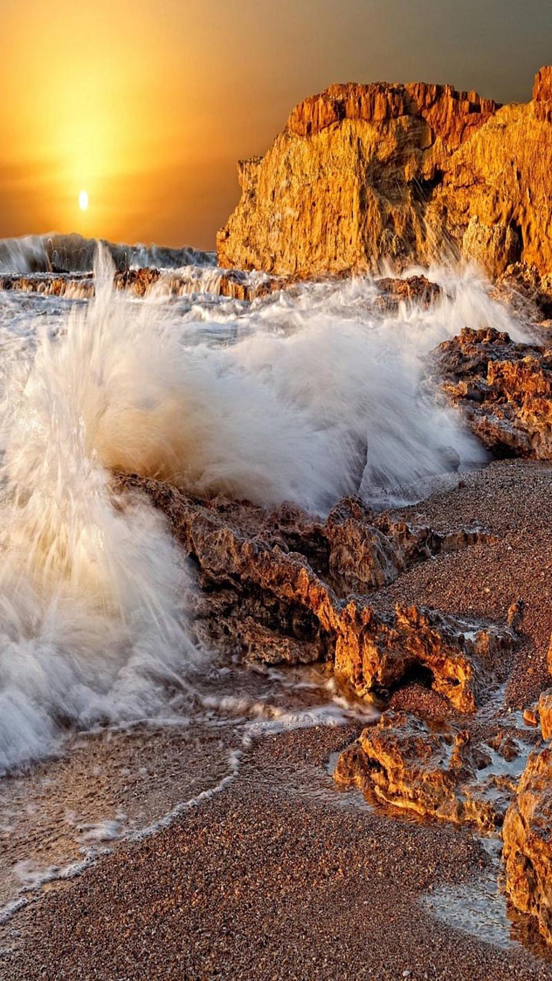 Sea Waves Splashes, look, nice, HD phone wallpaper | Peakpx