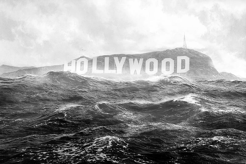 Hollywood Monochrome, hollywood, monochrome, black-and-white, HD wallpaper