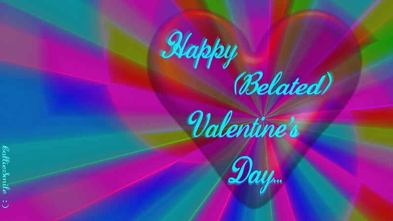 Happy Belated Valentine's Day..., Happy Valentines Day, Holiday, corazones,  February, HD wallpaper | Peakpx