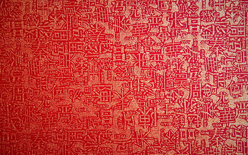 chinese hieroglyphs patterns, chinese ornaments, red chinese background, chinese hieroglyphs, chinese patterns, red backgrounds, HD wallpaper