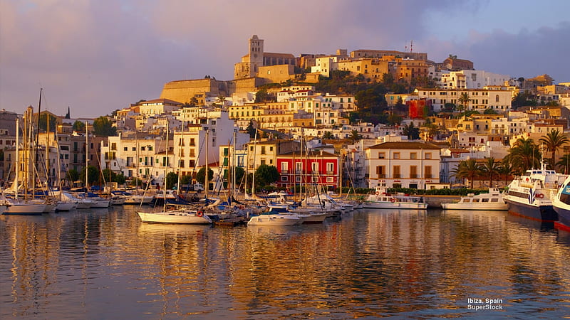 Ibiza, Spain Cityscape, architecture, cityscapes, oceans, ibiza spain, HD wallpaper