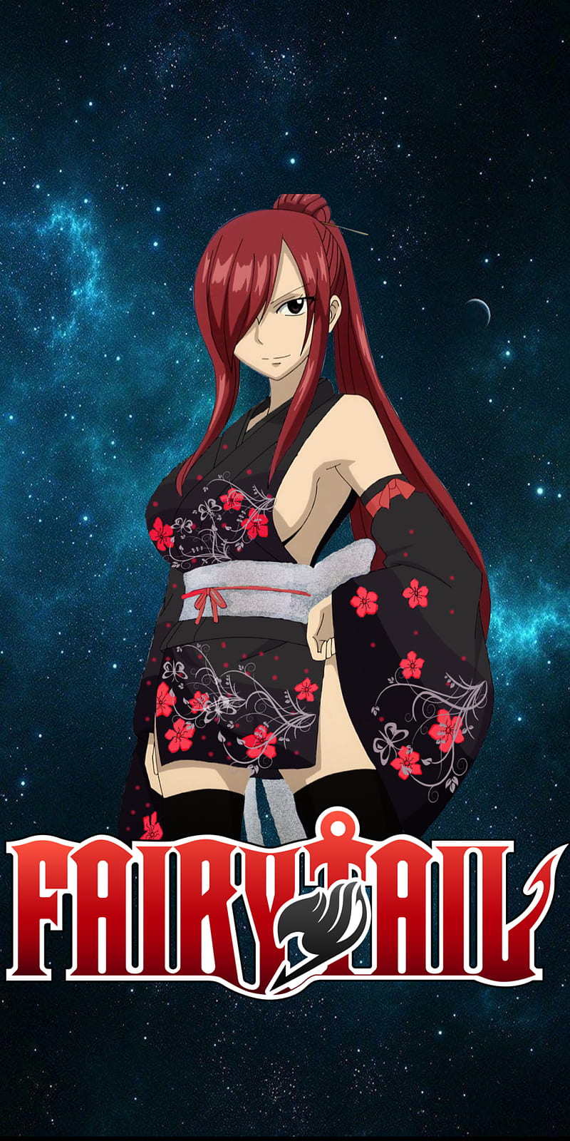 Fairy Tail  Erza Scarlet Kimono 4K tải xuống hình nền