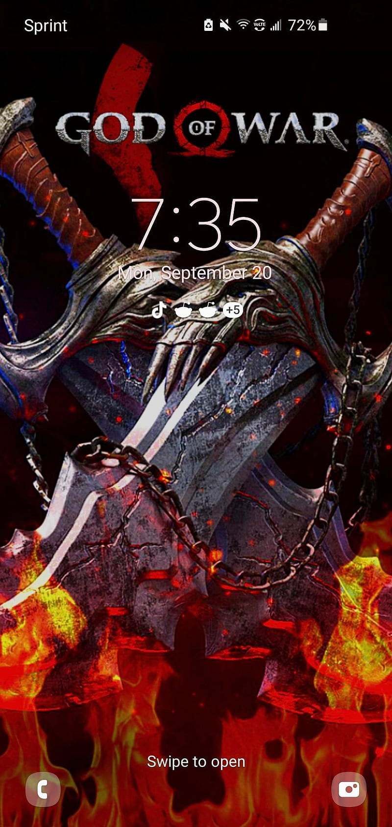 Just Got A New Background, Holy Shit. : R GodofWar, Blades of Chaos, HD phone wallpaper