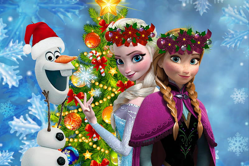 Feliz navidad, árbol de navidad, congelado, muñeco de nieve olaf, navidad,  Fondo de pantalla HD | Peakpx