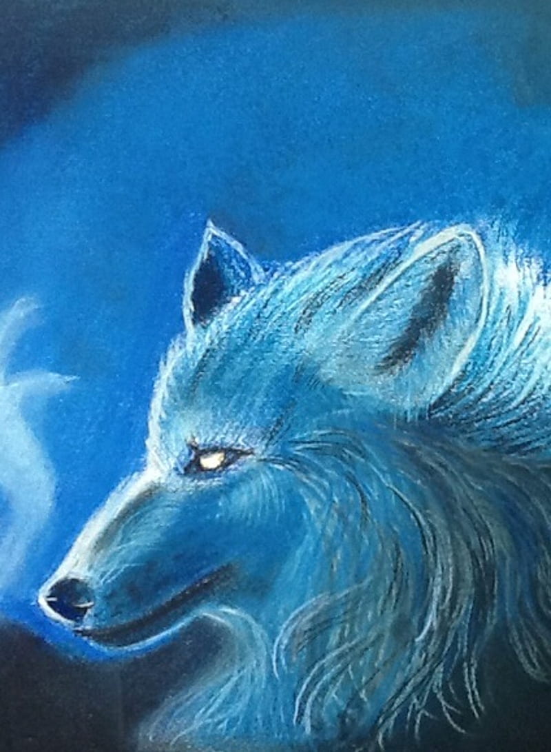 Noble Wolf, werewolf, wolves, fantasy, magic, paranormal, HD phone wallpaper