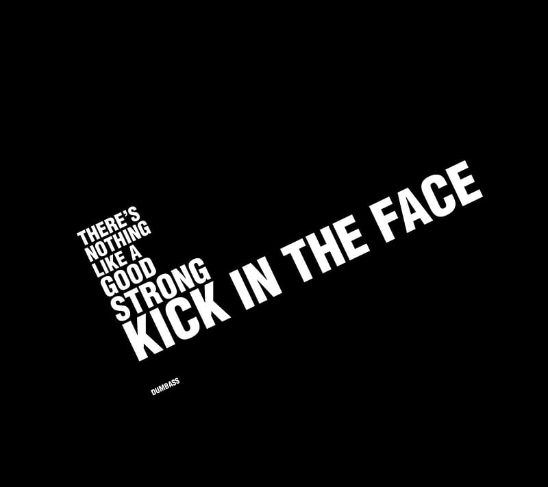 Kick in the Face, face, good, saying, strong, HD wallpaper