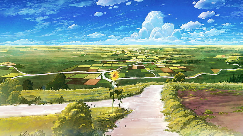 Anime Farm Landscape