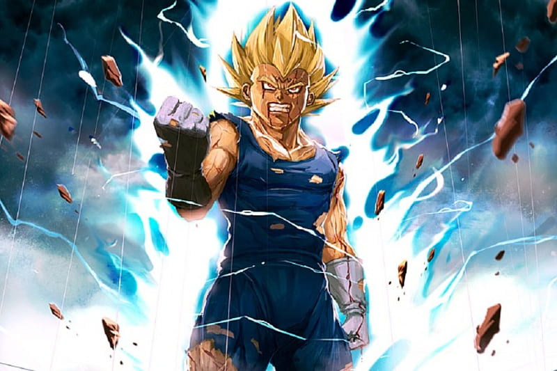 Vegta, vegeta, dragonball, majin, buu, blue, supersaiyan, ssj, ssj2,  ssjblue, HD phone wallpaper