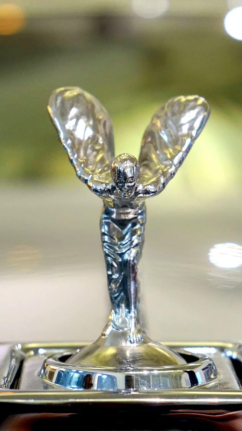 Rolls Royce Ghost Emblem With Blur Background, rolls royce ghost, emblem,  silver, HD phone wallpaper | Peakpx