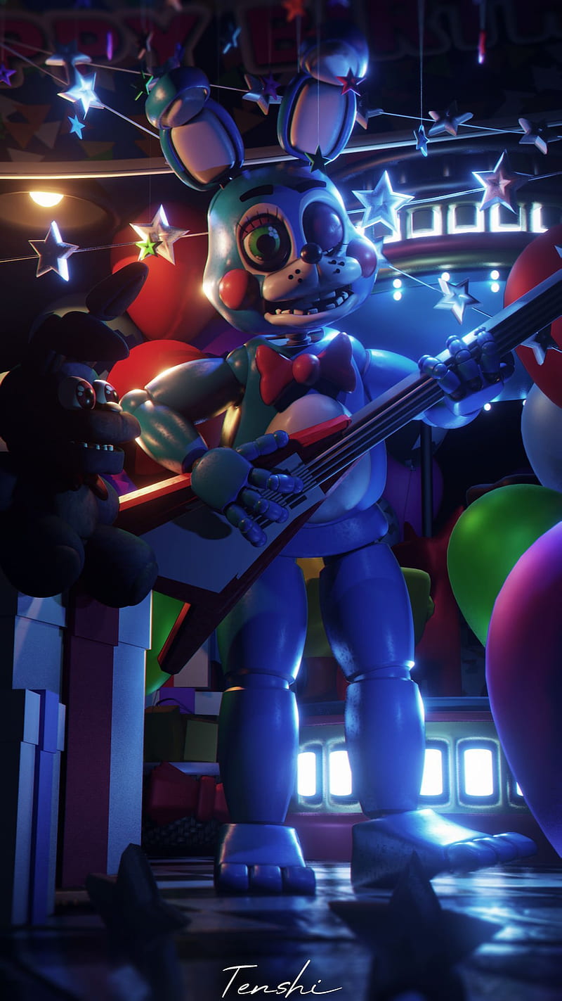 Toy bonnie, fnaf, terror, HD phone wallpaper