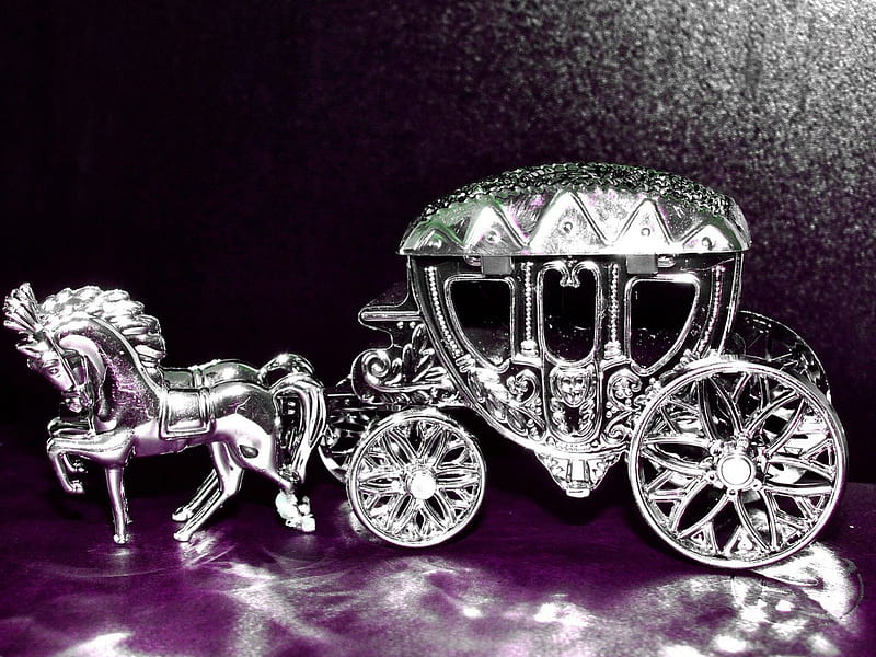Silver Coach Wedding Gift!, 3D, dding, coach, wedding, silver, HD wallpaper