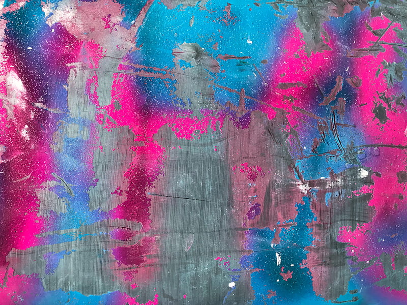 paint, colorful, scratched, modern art, abstraction, HD wallpaper