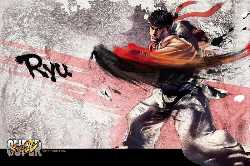 Wallpaper the game, battle, warrior, art, fighter, character, Ryu, Street  Fighter IV for mobile and desktop, section игры, resolution 1920x1080 -  download