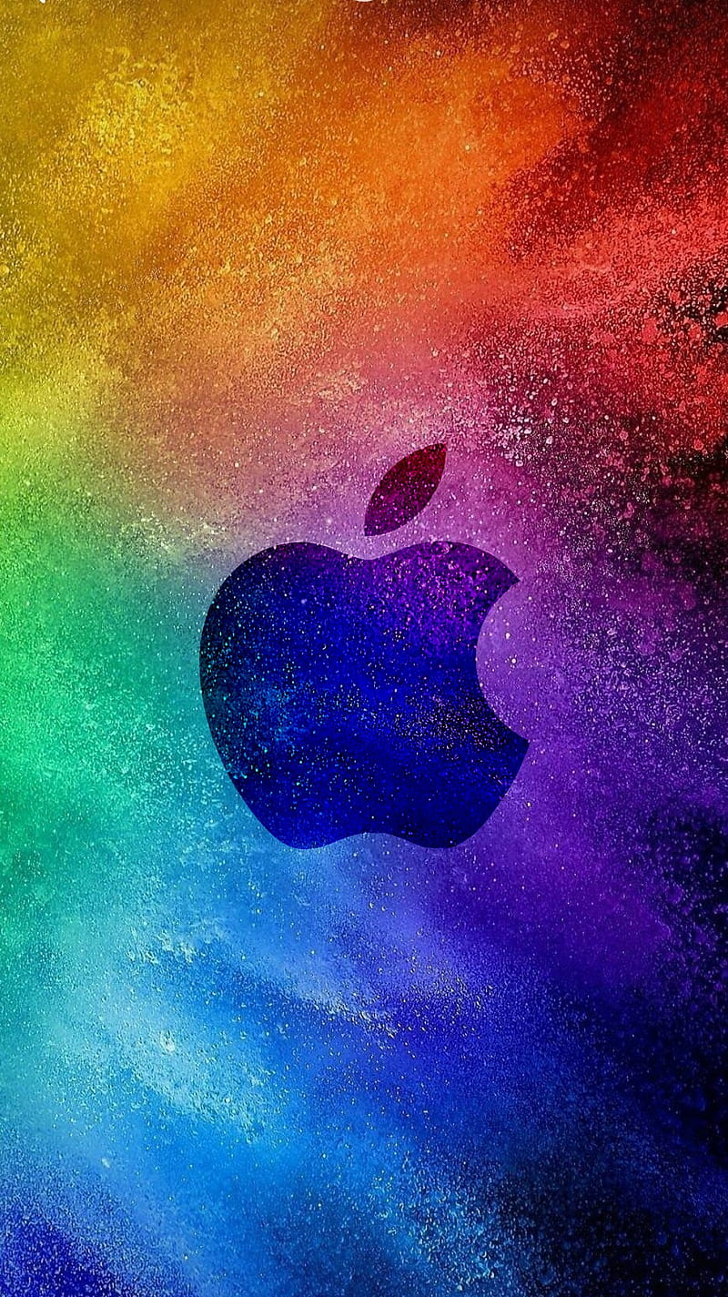 Apple colorido, apple, rainbow, HD phone wallpaper | Peakpx