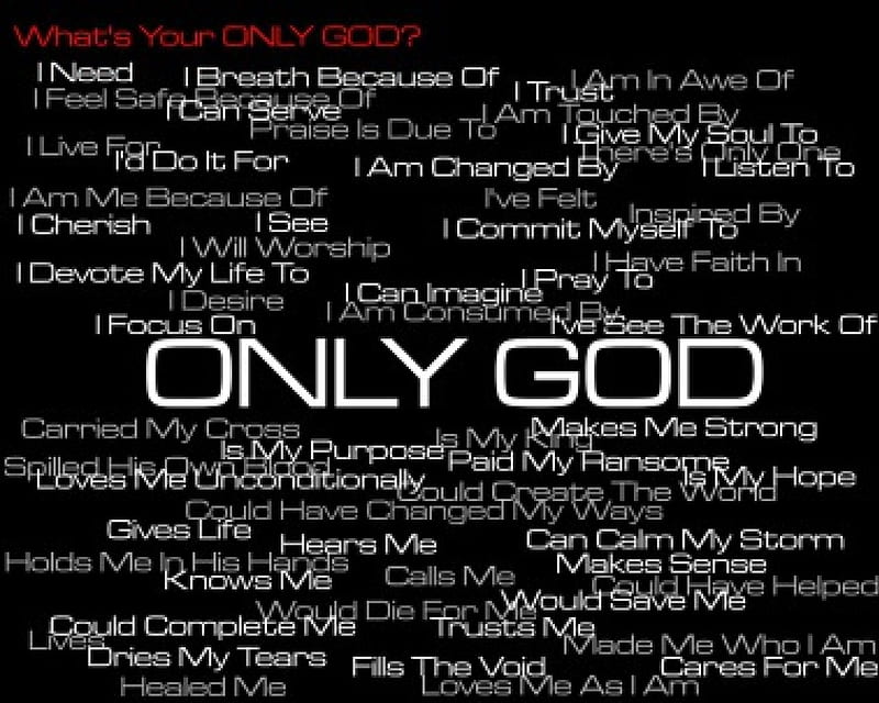 Only God, one, only, god, HD wallpaper