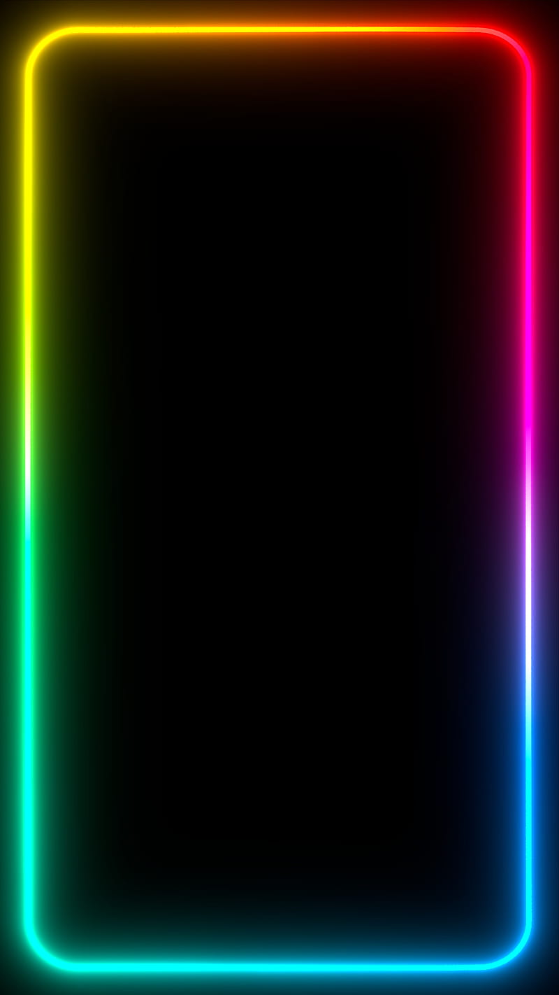 Thin Rainbow Frame, Frames, Thin, abstract, art, beam, beams, bloom, clean, clear, desenho, edge, edges, flat, frame, glare, glow, glowed, glowing, glows, gradient, laser, lasers, light, lighted, lighting, lights, line, lines, neon, pride, rainbow, round, rounded, shine, side, sides, simple, style, HD phone wallpaper
