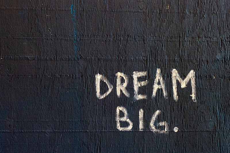 Dream Big text, HD wallpaper