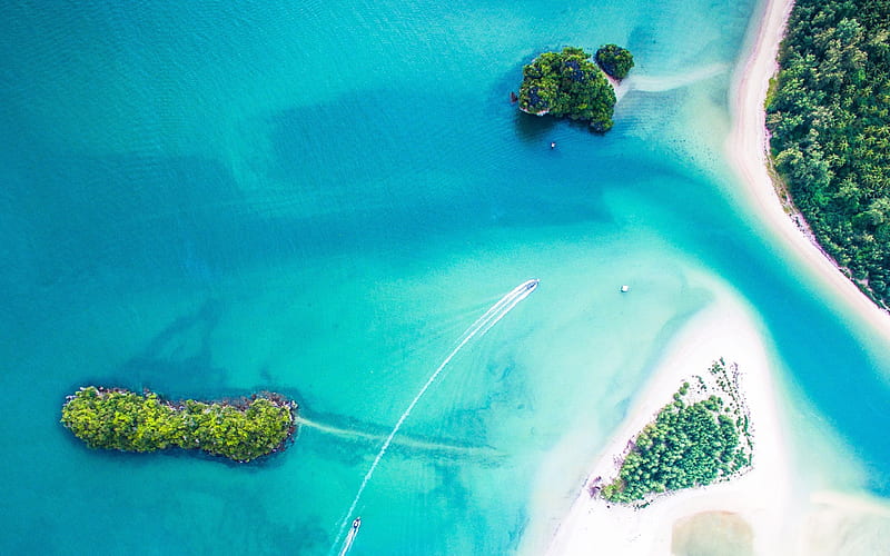 Thailand, coast, islands, Ao Nang, paradise, Krabi, HD wallpaper