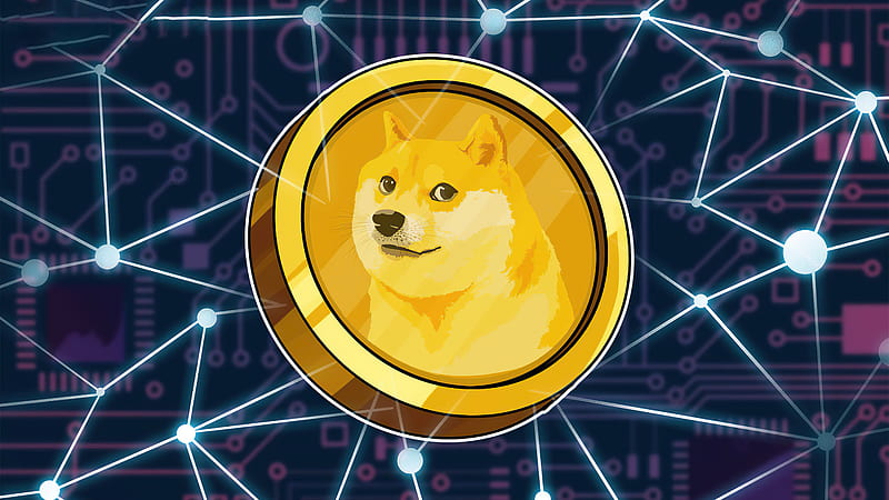 Dogecoin, dogecoin, currency, crypto, HD wallpaper