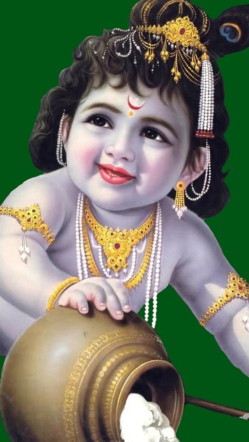 Lord Krishna For, lord krishna, makhan chor shri krishna ji, HD ...