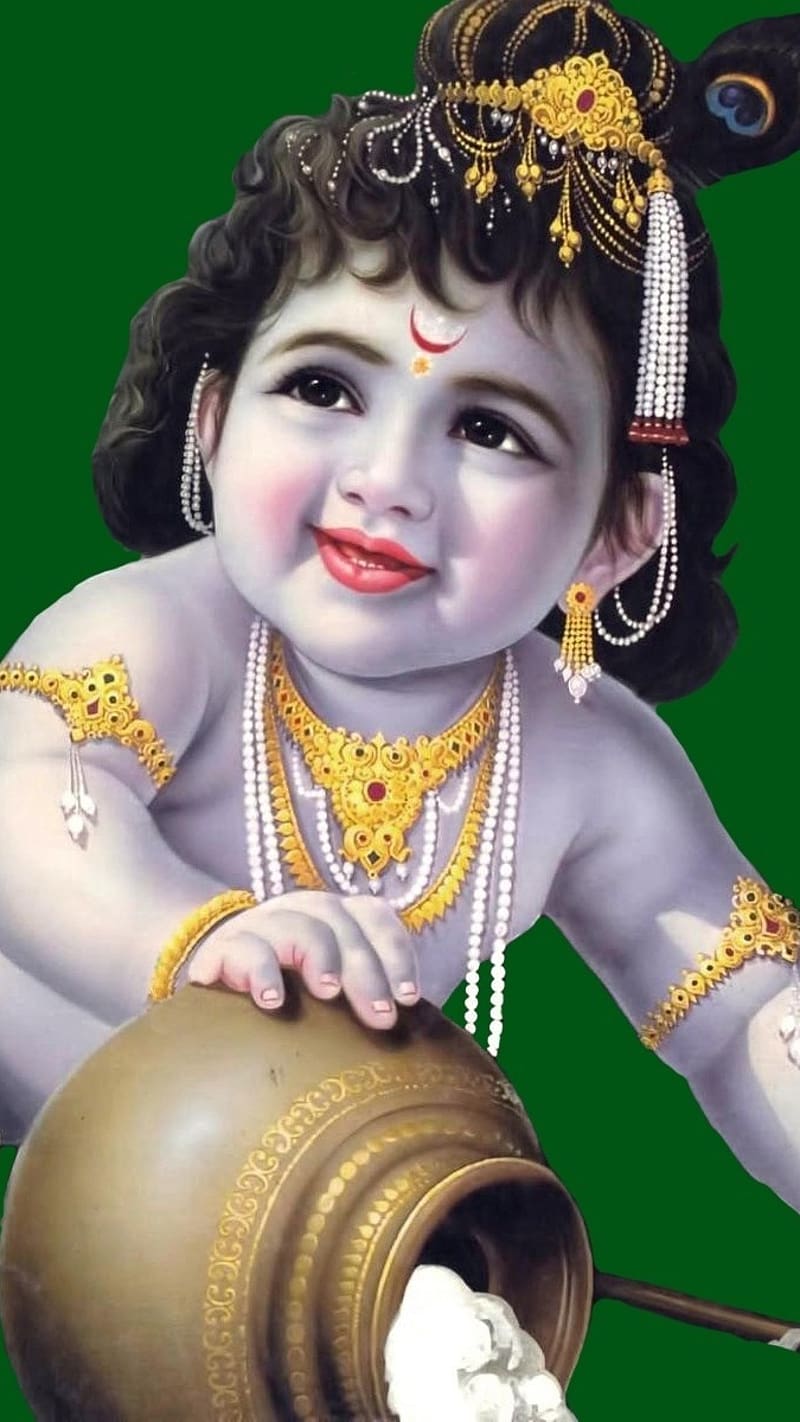 Lord Krishna For, lord krishna, makhan chor shri krishna ji, HD phone wallpaper