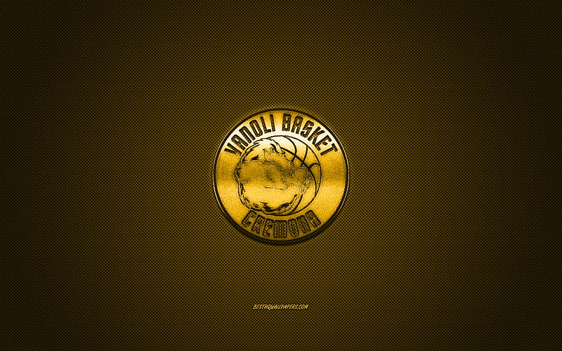 Guerino Vanoli Basket, Italian basketball club, yellow logo, LBA ...