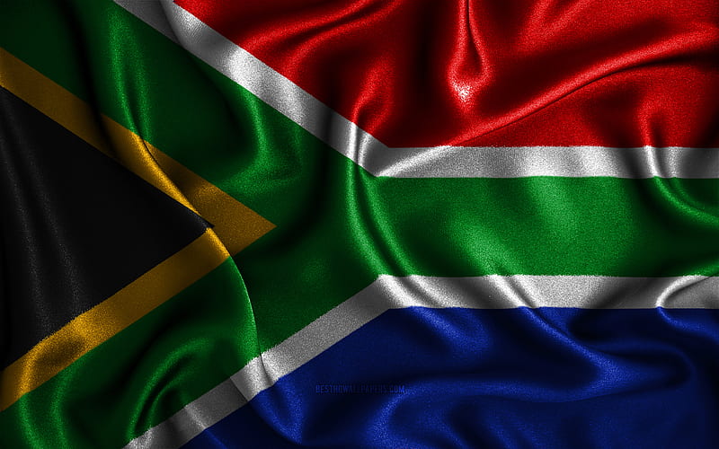 South African flag silk wavy flags, African countries, national symbols,  Flag of South Africa, HD wallpaper | Peakpx