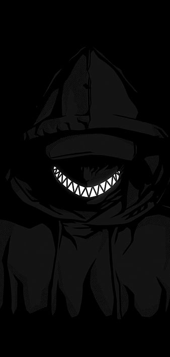 Scary Smile Dark Background 4K Wallpaper iPhone HD Phone #5430f