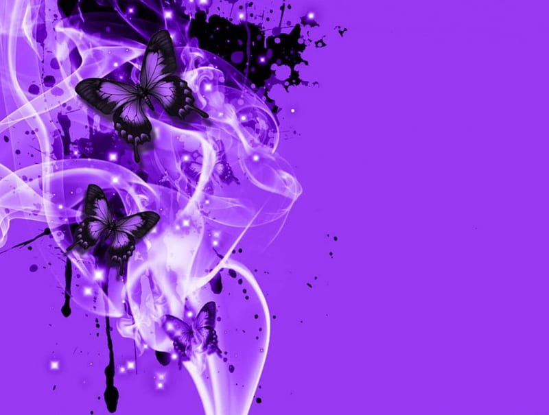 Download Girly Phone Purple Butterflies Wallpaper  Wallpaperscom